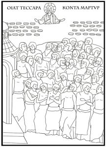 Free Coloring Page ~ The Forty Martyrs of Sebaste – Oxrose Press
